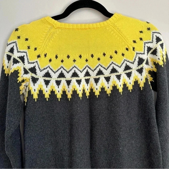 Hanna Anderson Girl's/Kid Wool Blend Gray & Yellow Sweater Dress Sz 150, 12 NWT - Picture 8 of 9